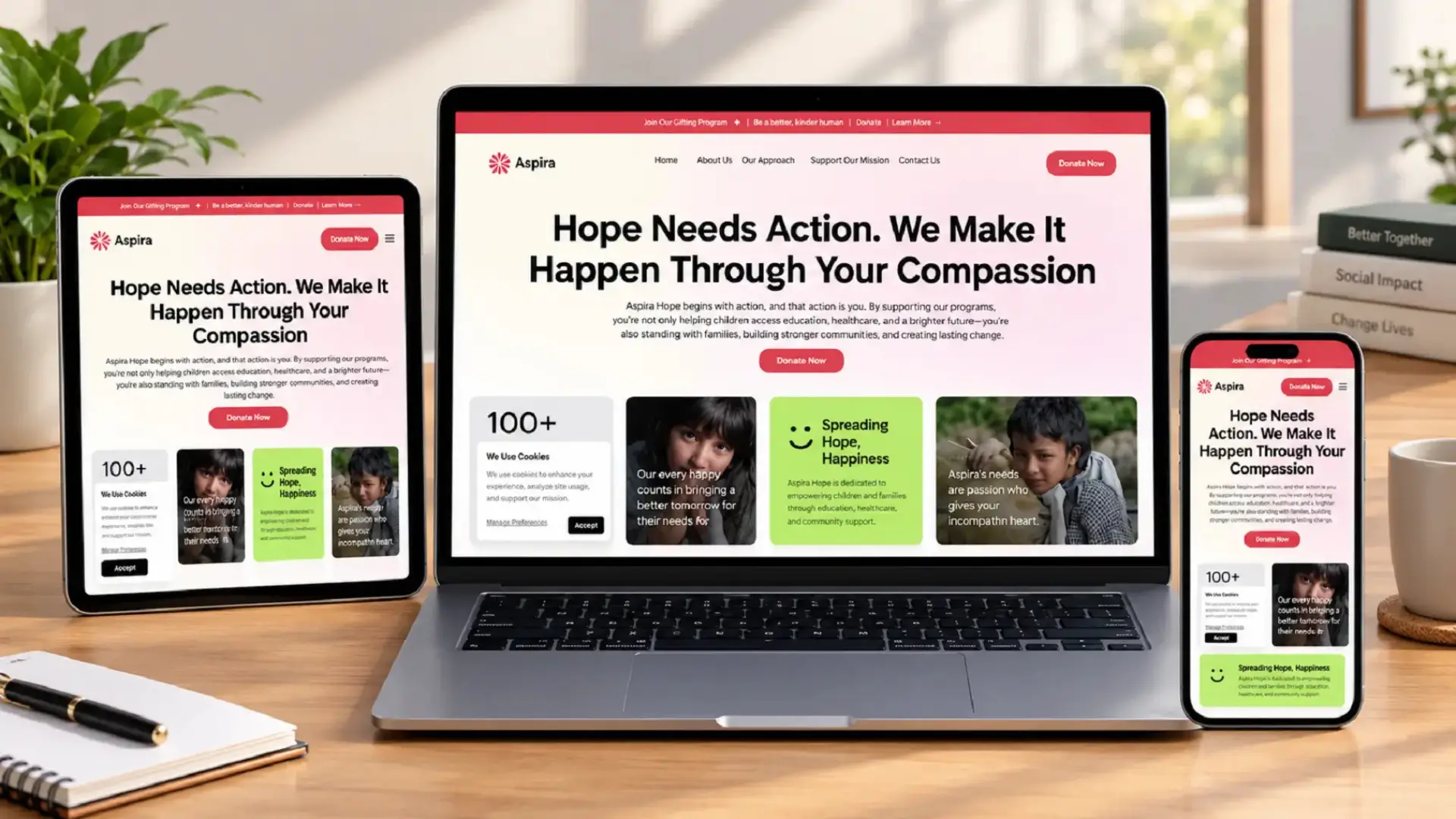 Aspira NGO website project