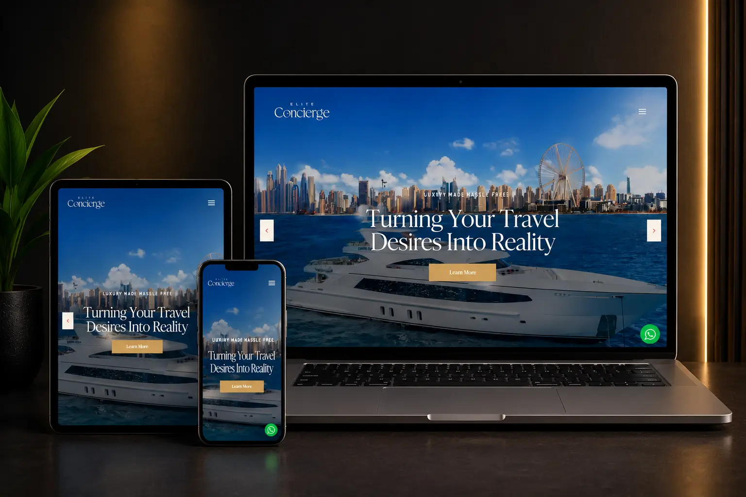 Elite Website Design project