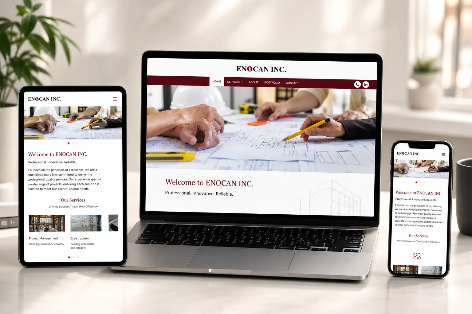 Engineering services website project